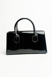 Patent Faux Leather Bag With Key Charm