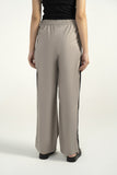 Side Tape Wide-Leg Trousers