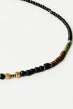 Men's Mixed-Material Beaded Necklace