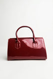 Patent Faux Leather Bag With Key Charm
