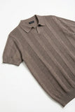 Textured Knit Polo Shirt